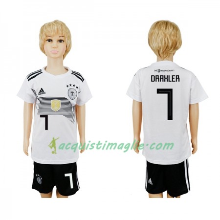 Divisa di Calcio Germania Draxler 7 Bambino Prima Mondiali 2018